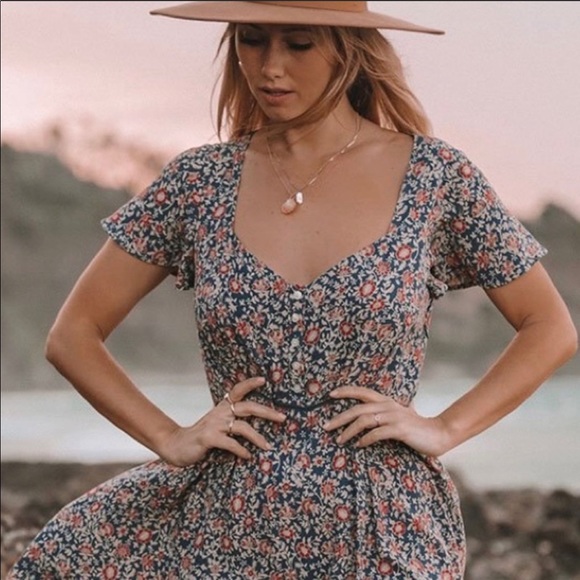 Spell and the Gypsy Jasmine 90’s mini Dress - Picture 2 of 7